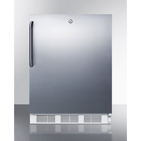 Summit-32H All-Refrigerator For Built-In Use Under ADA Counters,, Lock, S/S Door,